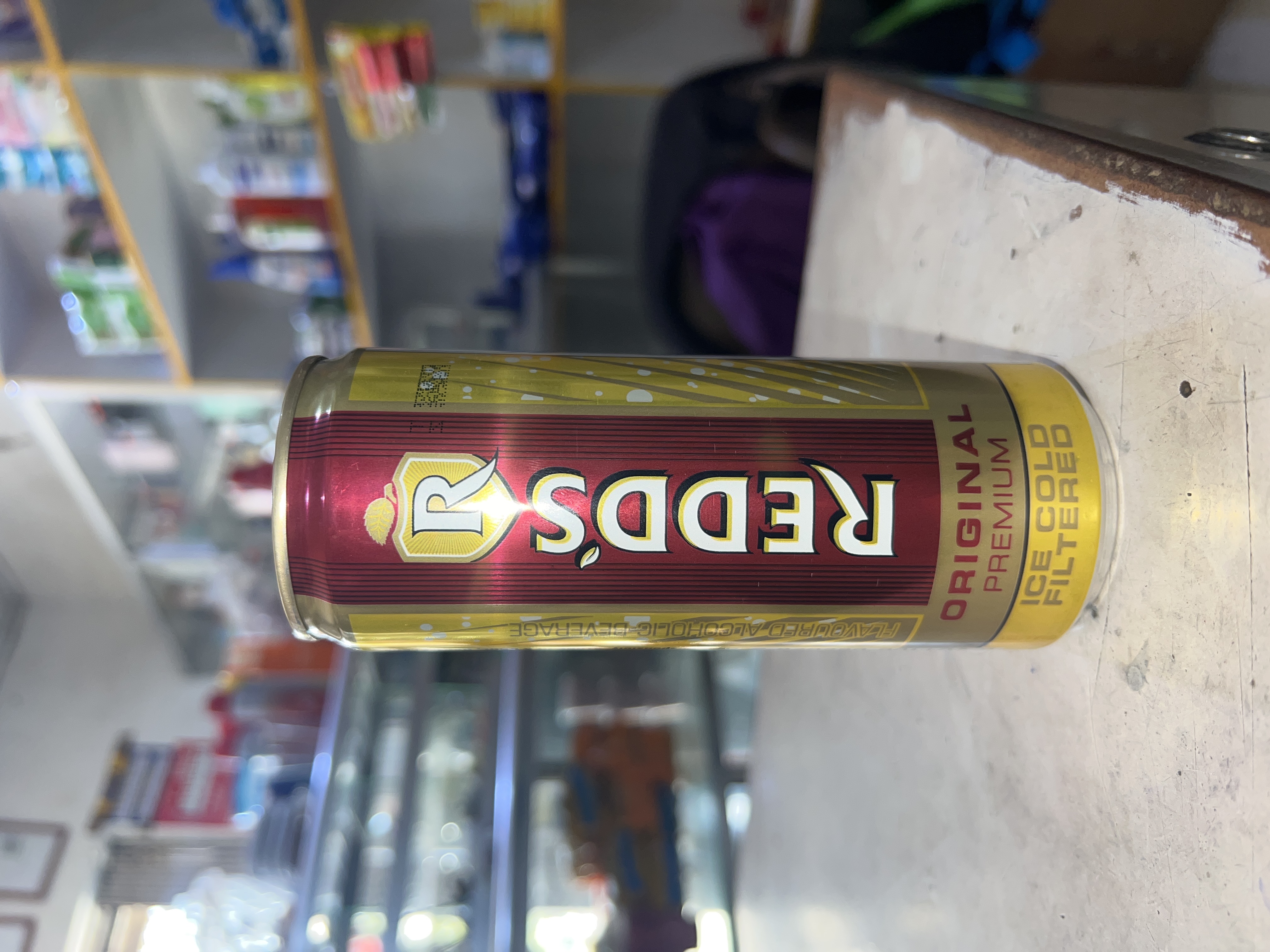 Redd’s (cane) flavoured alcoholic beverage